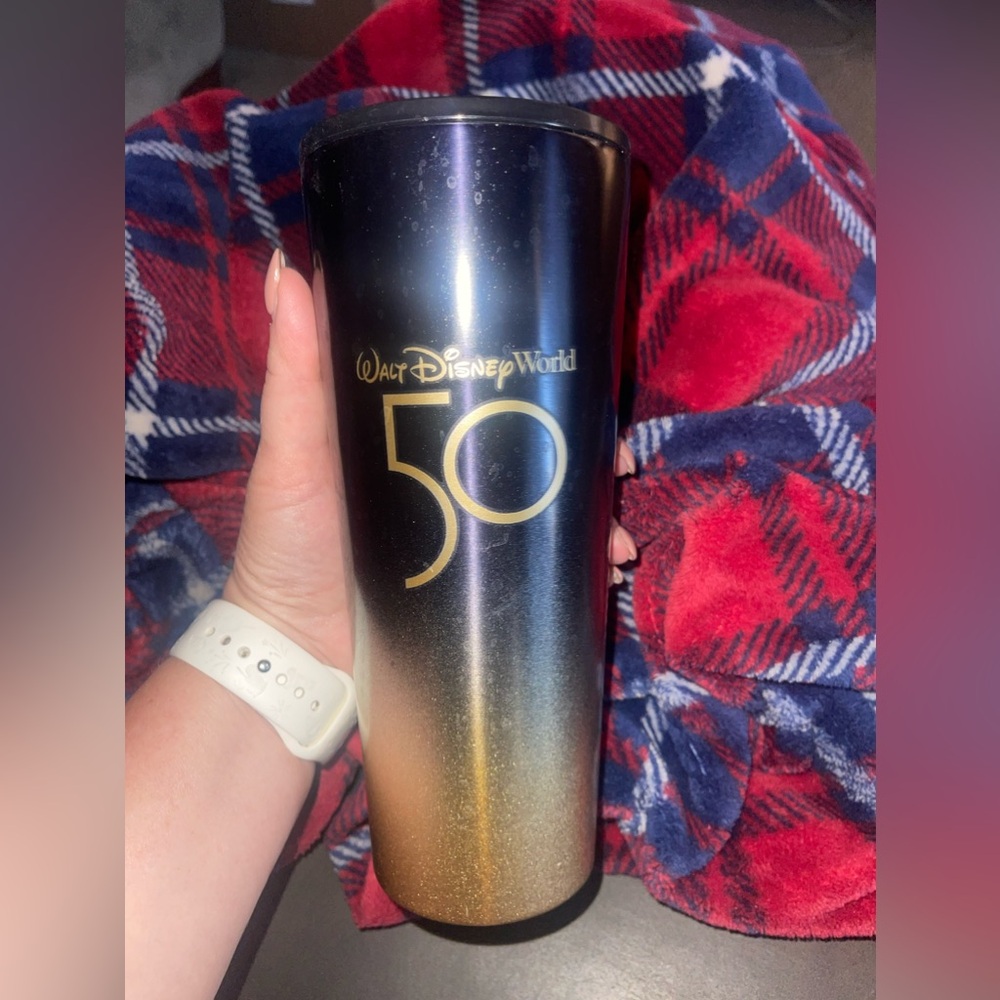 Walt Disney world anniversary Starbucks metal tumbler